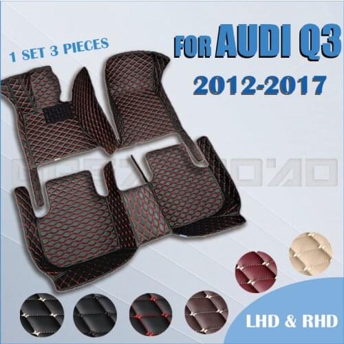 Car floor mats for AUDI Q3 2012 2013 2014 2015 2016 2017 Custom auto foot Pads automobile carpet cover