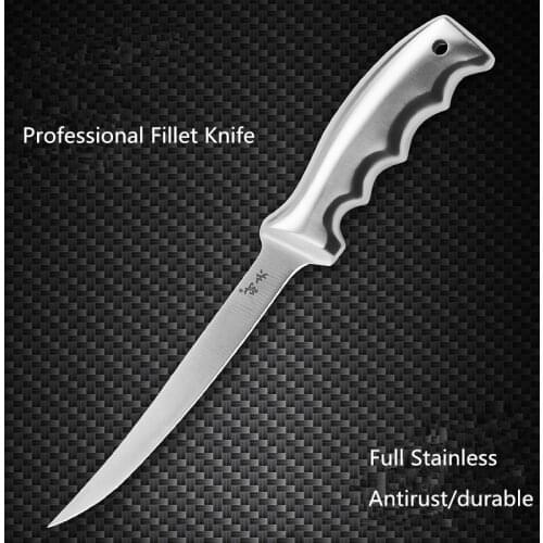 Free Shipping NEEF Stainless Steel Kitchen Fillet Knife Fish Boning Knife Eviscerating Meat Knife Shaving Segmentation Knives