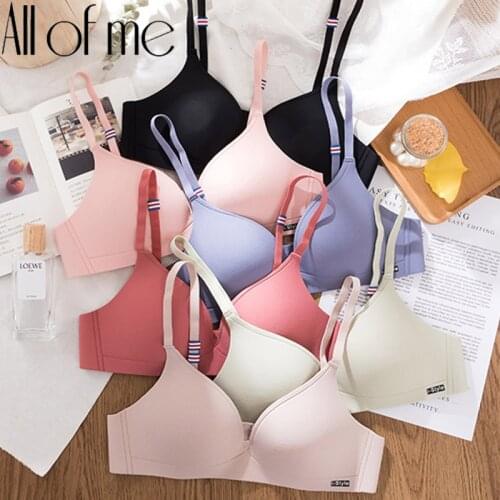 A/B Cup Seamless Bra Women Underwear One Piece Bras Female Brassiere Bralette for Girls Solid Color Breathable Intimate Lingerie