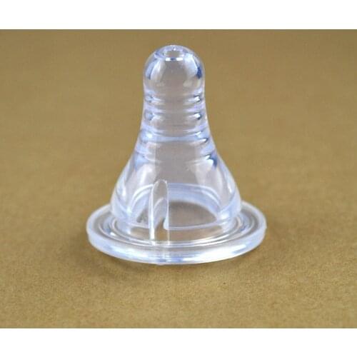 Baby Breast Feeding Nipple Kids Silicone Wide Caliber for Different Milk Bottle Pacifier Children Pure Soild Nipple