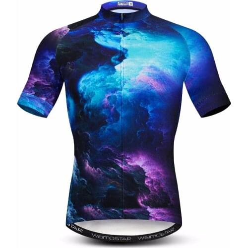 3D Cycling jersey Mens Mountain Bike jersey Pro MTB Bicycle Shirts BlueTeam Road racing Top Ropa Ciclismo Maillot 2018 summer