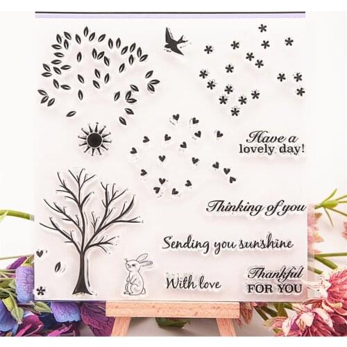 Hot selling pine transparent clear stamp / silicone seal roller stamp DIY scrapbook album / card production