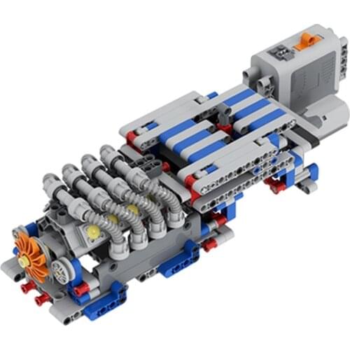 NEW MOCs DIY Sets Compatible with logoes Technic 6 Speed Engine Gearbox Sequential Gearbox Building Block Bricks Model Toys