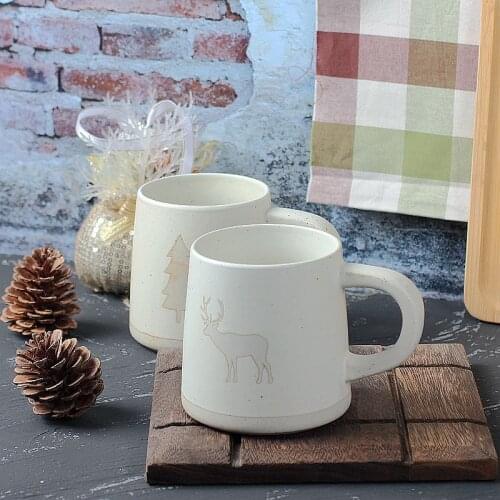 Creative Nordic Mug Ceramic Pockmarked Coffee Cup Drinking Water Milk Cup Large Capacity Lovely Gift