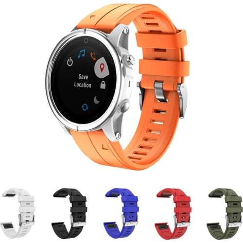 20MM Soft Silicone Rubber Strap Band Replacement for Garmin Fenix 5S /Fenix5S plus Smart Sport Watch Bracelet Unisex Strap Band