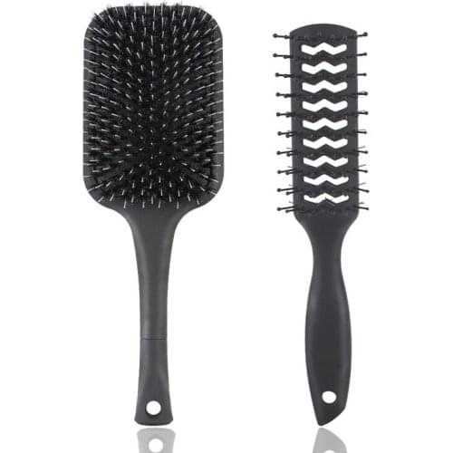 Fancy Men Hair Comb Airbag Brush Anti-static 9 Rows Plastic Hairbrush Wet Brush for Salon Hairdressing Styling Tool Brush