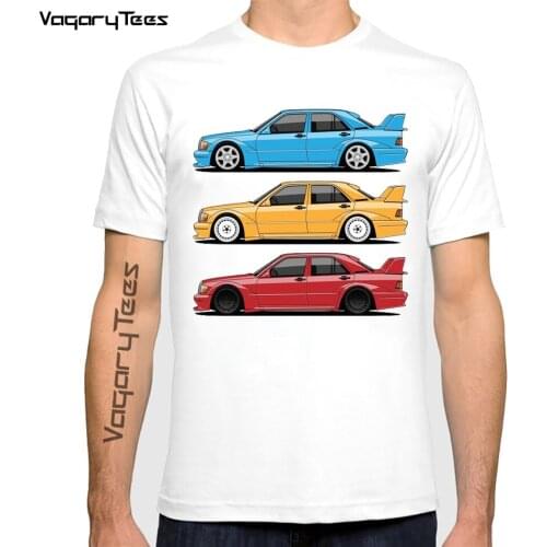Vagarytees New Cool Tee Shirt Germany cars 190E Evolution T-SHIRT Vintage German Cars Fashion TEE SHIRT