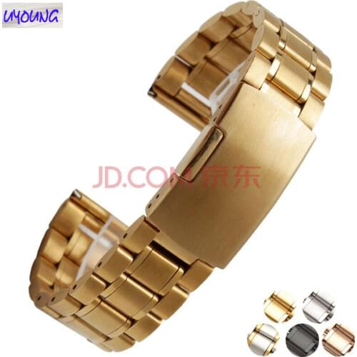 Solid stainless steel strap Universal 16MM watch bracelet for men and women Adapter for Seko table Oriental double lion