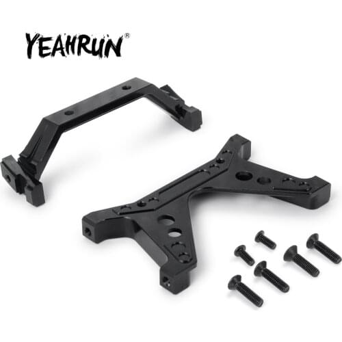YEAHRUN Front Rear Aluminum Chassis Mount For Axial SCX10II 90046 90047 1/10 RC Crawler