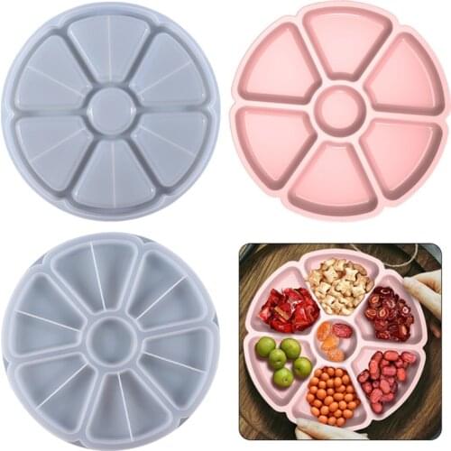 Petal Fruit Nut Storage Tray Epoxy Resin Mold Dishes Plate Silicone Mould DIY Crafts Home Decorations Casting Tools