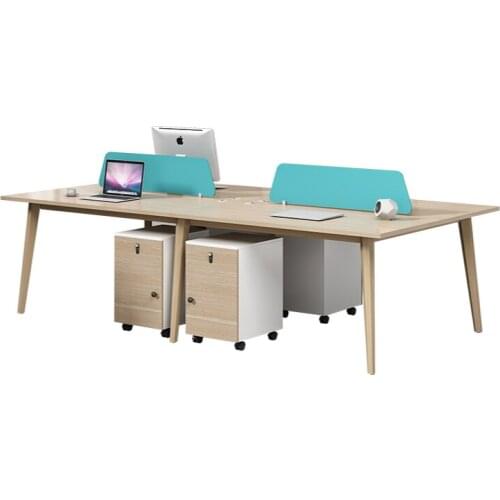 Simple staff desk double staff desk screen booth station