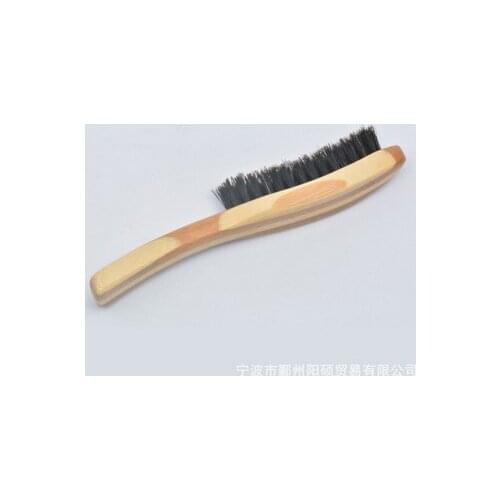 100pcs Beard Brush Boar Bristle for Mens Mustache Face Facial Hair Cleaning Brush Beech Long Handle fashion