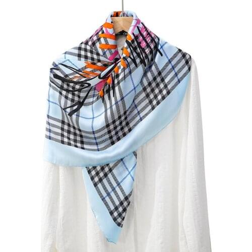 Silk Printing Simulation Satin Contrast Scarf Summer Hanfu Accessories Fairy Scarf