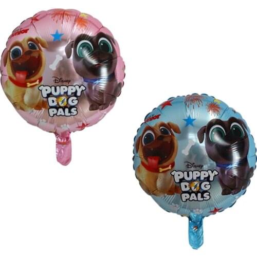 50pcs/lot 18inch Puppy Dogs Pals Balloon Dog Balloon Inflatable Air Balls Happy Birthday Party Decorations Globos Toys For Kids