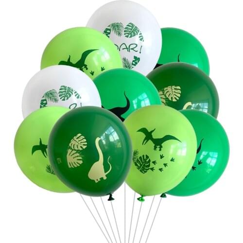 10pcs/lot Dinosaur Party Balloon Dinosaur Birthday Kids Party Decoration Baby Shower Balloons Globos Cumpleanos Infantiles