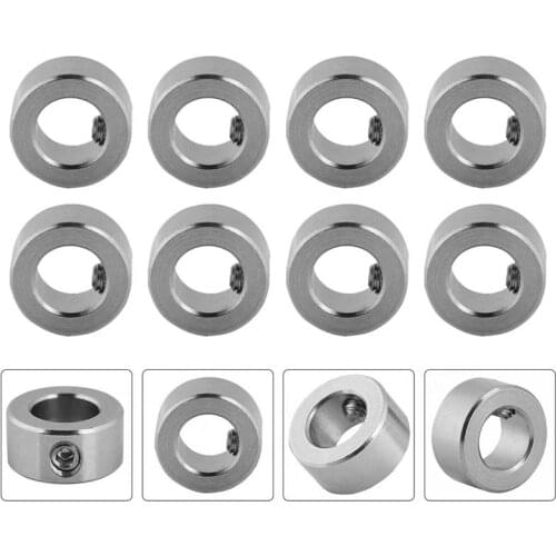 10pcs Stainless Steel 3D Printer Parts Silver T8 Screw Locking Ring Lock Collar