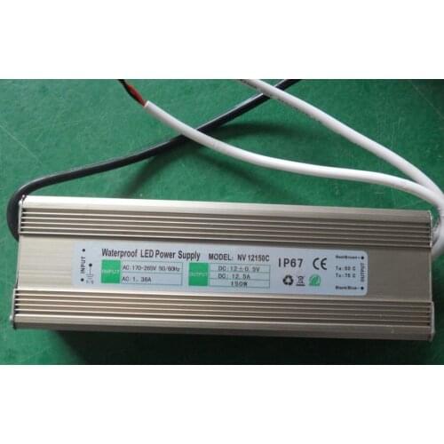 150W IP68 waterproof switch mode power supply,AC110V/220V input