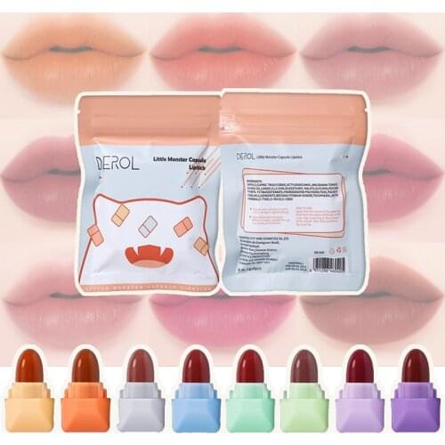8Pcs/Set Long-lasting Mini Lipstick Waterproof Non-fade Lips Gloss Sexy Cute Matte Lip Tint Makeup Sets Lips Cosmetics TSLM1