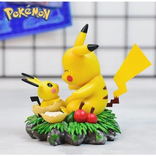Takara Tomy Toy for Children Pokemon Monster 10cm Pikachu Collectible Action Figure Pocket Monsters Dolls Toys