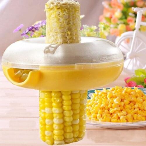Free shipping Fresh Corn Stripper Sweet Corn Threshing Device for Kitchen Round Novelty Kitchen Cooking Tools