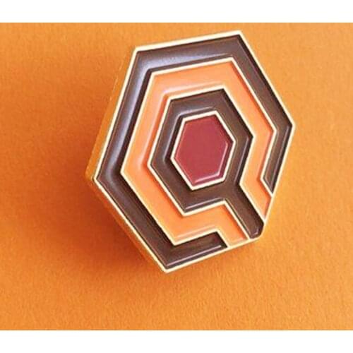 The Shining Overlook Hotel Carpet Brooch Pins Enamel Metal Badges Lapel Pin Brooches Jackets Jeans Fashion Jewelry Accessories