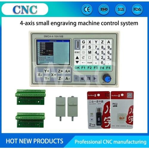 CNC 50KHZ 4-axis offline motion control system engraving machine controller/card SMC4-4-16A16B tool instead of mach3
