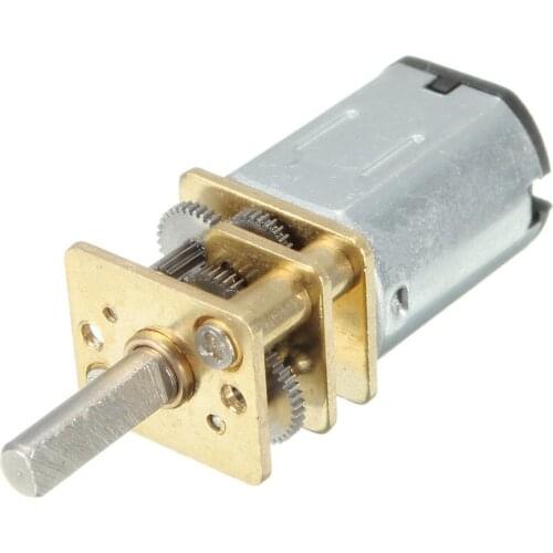 DC 3V 6V N20 Micro Gear Motor 3mm Diameter Shaft Metal Gear Wheel Hobby DIY Gear Reduction Motor
