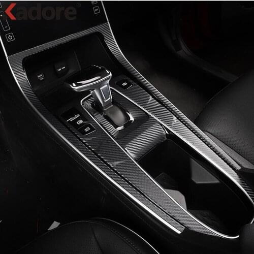 For Hyundai Cantus Creta ix25 2020 2021 Carbon Fiber Gear Shift Panel Cover Car Decoration Trim Interior Accessories Car Styling