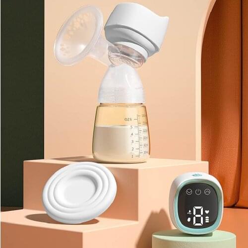 USB Electric Breast Pump Integrated Automatic Painless Breast Pump Can Massage Promote Lactation Vigorously 9 Gears Adjustable