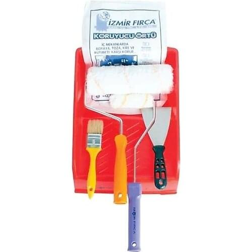 Izmir Brush Professional Painter Set 20 Cm, Paint Roller, Paint Brush, Spatula