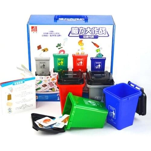 Garbage classification, improve observation, attention, childrens table games, educational toys Family party game