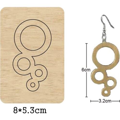 Circle earring wooden die 2020 Crafts Scrapbooking Stencil Cutting Dies