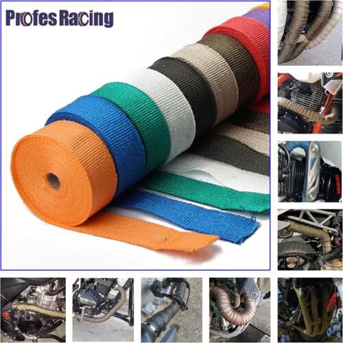 Tape Mainfold Heat Insulation Cloth RollMotorcycle Exhaust 5cm*5m Exhaust Heat Incombustible Turbo Manifold Thermal Exhaust