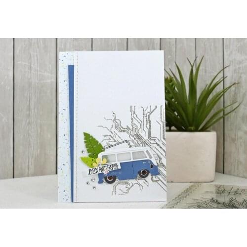 Mmao Crafts Metal Steel Cutting Dies New Car bus decoration Stencil For DIY Scrapbooking Paper/photo Cards Embossing Dies