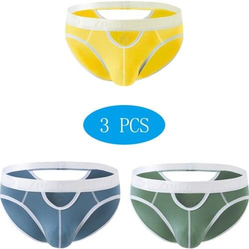 Mens Briefs Erotic Pouch Balls Jockstrap Men Briefs Pack Mens Underwear Transparent Bamboo Breathable Sexy Man Panties Lingerie