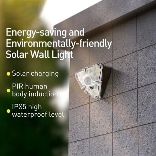 Outdoor Waterproof Solar Wall Light Luces Exterior Jardin Garden Lampe Solaire Exterieur Luminaria Guirnalda Lampadas Solares
