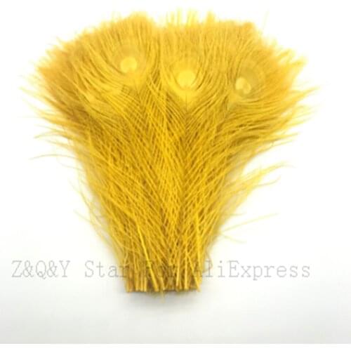 Natural 25--30CM (10-12 inches) peacock feathers dyed fuchsia 50-100 DIY craft jewelry performance mask accessories feather