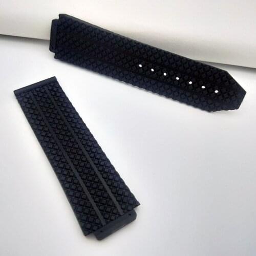 New Watch Accessories Rubber Strap For Hublot Big Bang Series 17mmx25mm Men and Women Watch Band Parts