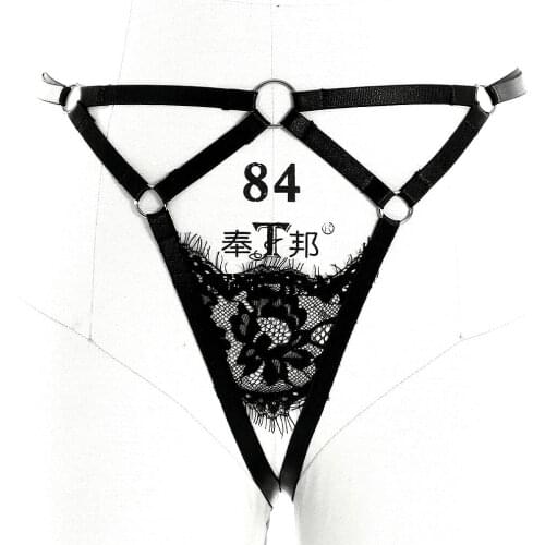 Boby Elastic Harness Punk Garter Belt Waist Sexy Lingerie Thigh Harness Black Body Belts For Women Strappy Suspenders Women