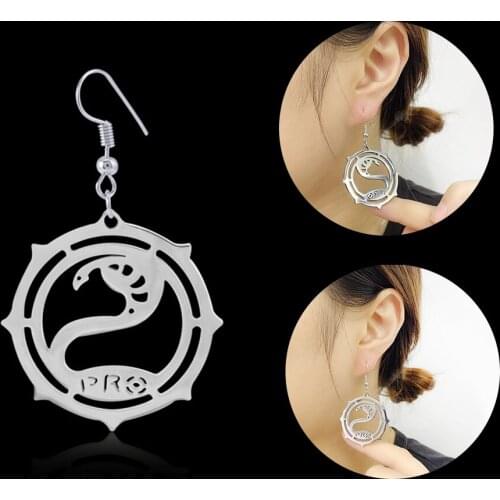 Game Escape From Tarkov Snake Pierced Drop Earrings Fashion Dangle Earring Cosplay Jewelry For Fans Present Gift Accessories