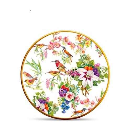 Adel Cake Plate 6 Pieces 21 Cm Bird Garden