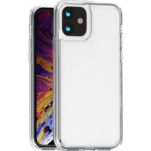 Slim clear crystal TPU acrylic shock absorption bumper case for iphone 11 11 pro max