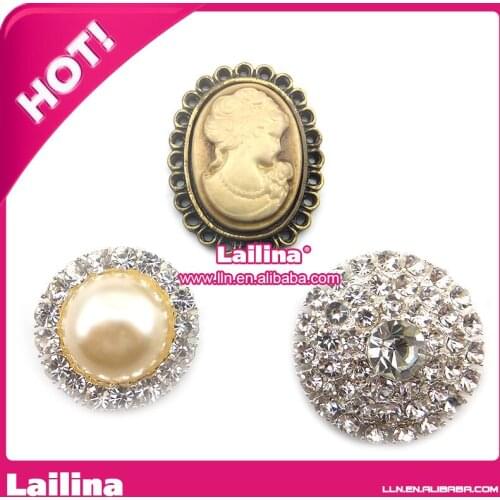 Included E-packet 3 pcs wholesale flatback rhinestone buttons