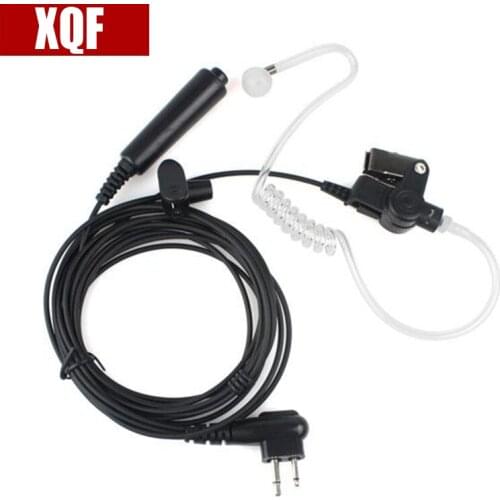 XQF Headset Acoustic Air Tube Earpiece Earphone PTT for Motorola GP88 300 2000 CT150 P040 PRO1150 XTN500 Walkie Talkie
