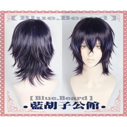 Yarichin Bitch Bu Club Nakazawa Masatomo Cosplay Wig Purple Short Cosplay Heat Resistant Synthetic Hair Halloween Party Carnival