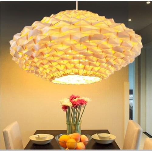 Southeast Asian Bamboo pendant lights Pineapple Durian UFO Chinese Pastoral Style Restaurant Dessert Shop pedant lamp ZCL zb3