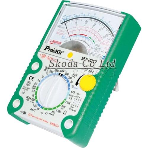 26 Gear Proskit MT-2017 AC/DC LCD Protective Function Analog Multimeter,Ohm Test Meter,Capacitance Measurement