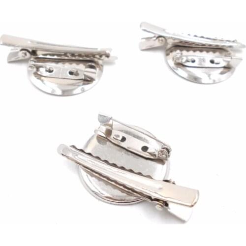 30 pcs 25mm/30mm Brooch Back Bar silver color brooches base spacers DIY Jewelry Findings Parts Accessories