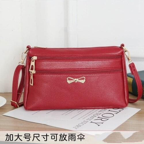 Womens Bag PU Korean Version Slanted Cross-bag Guangzhou Stall Run Jianghu Mother To Buy Vegetable Bag Wholesale One-shoulder