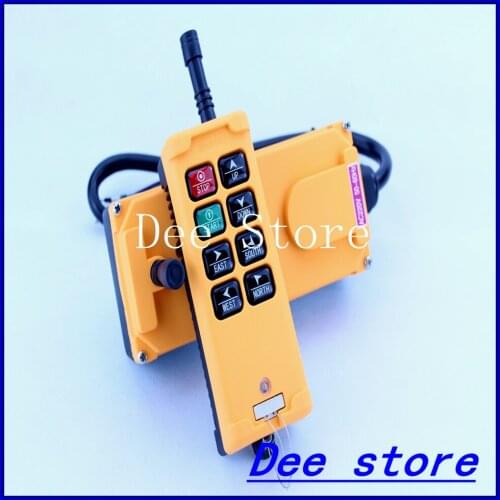 1 Transmitter 6 Channels 1 Speed Truck Hoist Crane Radio Remote Control Push Button Switch System Controller